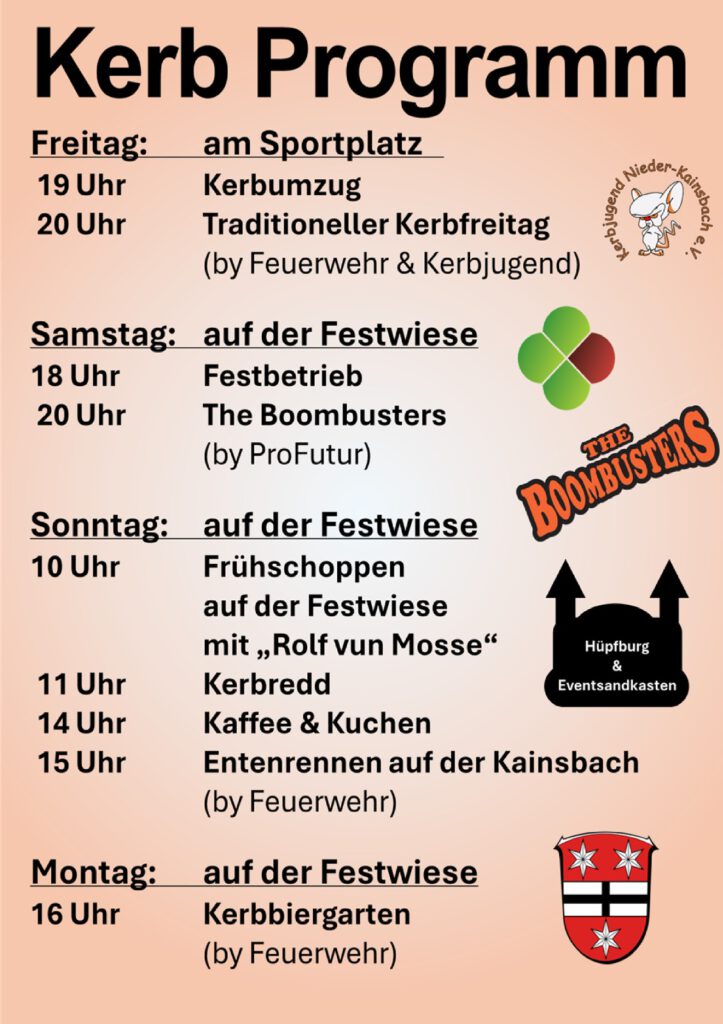 Programm Nd.-Kainsbacherr Kerb